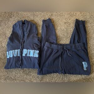 Victoria's Secret PINK Navy Sweat Set